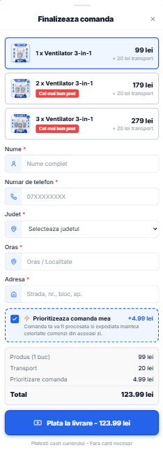 Formular comandă