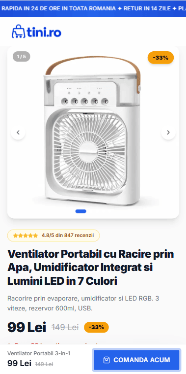 Pagină produs