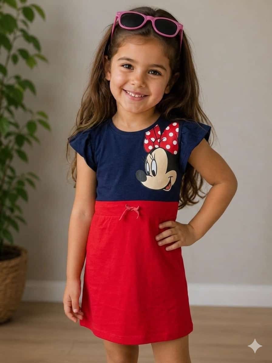 Rochita Minnie Albastru cu Rosu 1